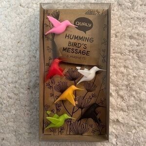 ☀️2/$14☀️Qualy Hummingbird Message Magnets
